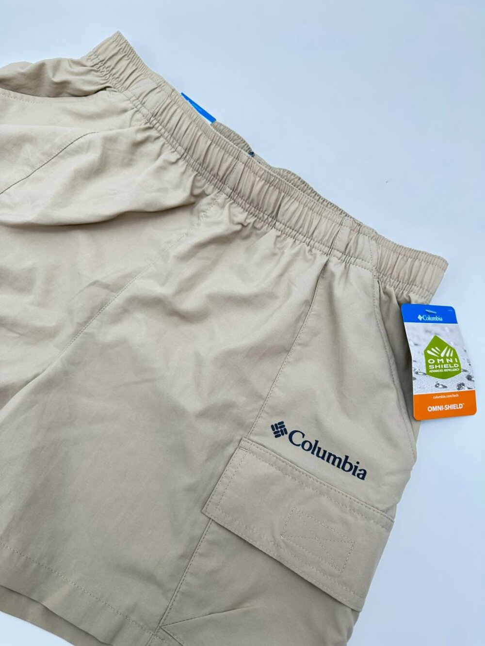Columbia Womens Sandier UPF 30 4" Inseam Lightweight Cargo Short Size Small, Tan